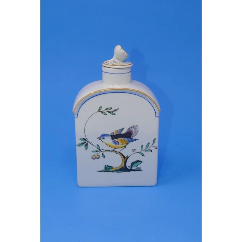 Copeland 1950s Spode Queen's Bird Tea Caddy with Lid (#Y4973) Made in England